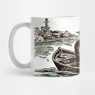 lonely fisherman Mug